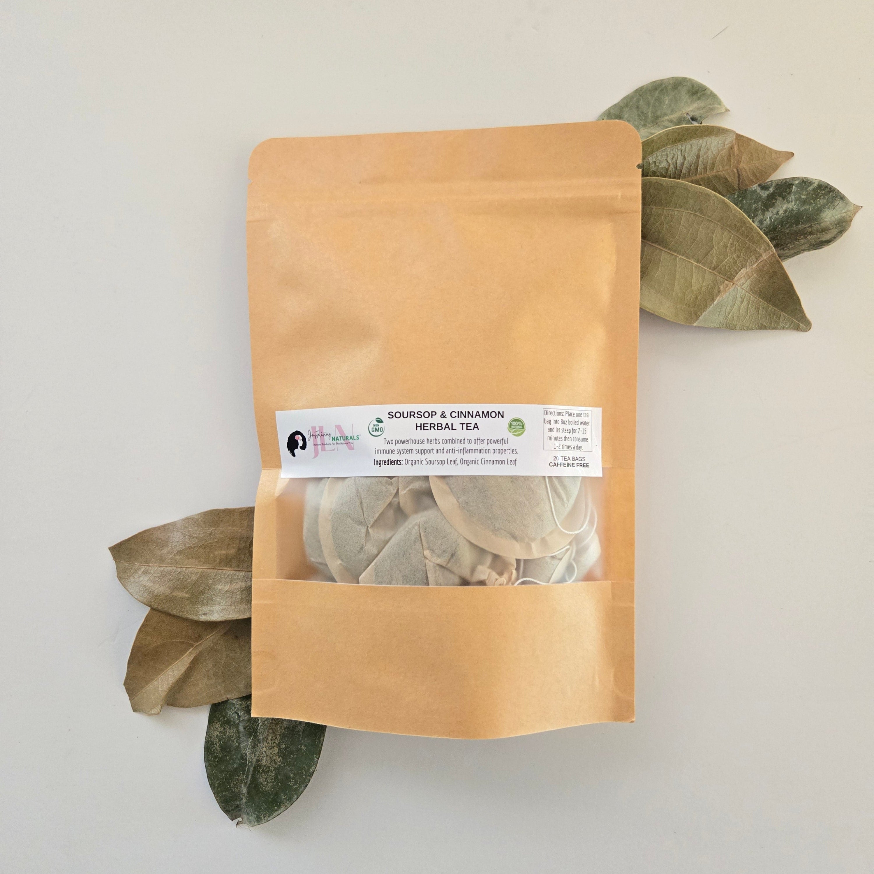 Soursop &amp; Cinnamon Herbal Tea (Prefilled Tea Bags)